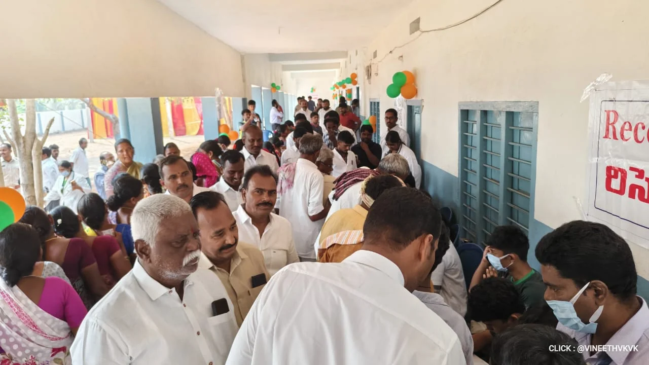Medical camp at Nalgonda